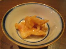 名古屋コ－チンの鶏冠の酢味噌和え