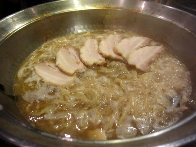 鱧すき鍋　中華麺1