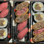 阪急うめだ本店『肉匠 煌』2022年1月22日～18日まで近江牛グランドチャンピオン「亀井牛」の肉寿司が購入できます。